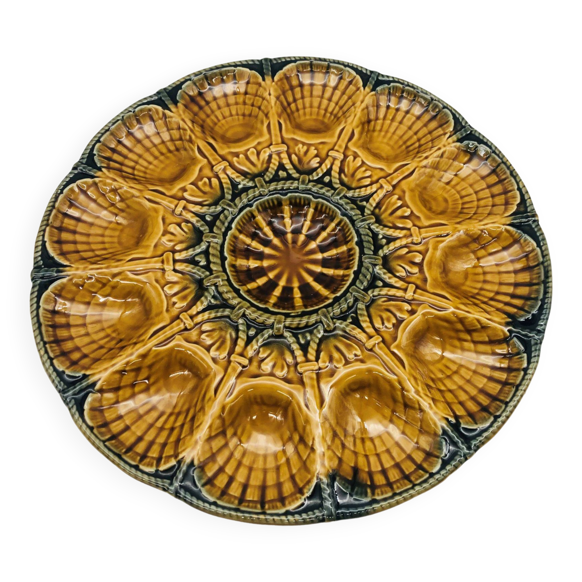 Shellfish dish, Sarreguemines.