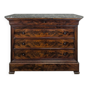 Commode en acajou flammée - philippe