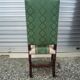 Office chair Louis XIII striped sheep bone
