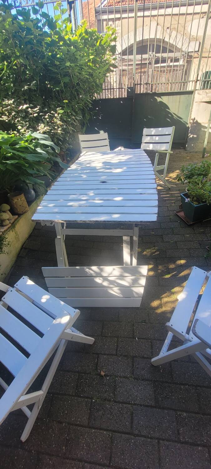 70s wooden garden furniture