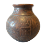 Ceramic vase with incised decoration West Africa circa 1935