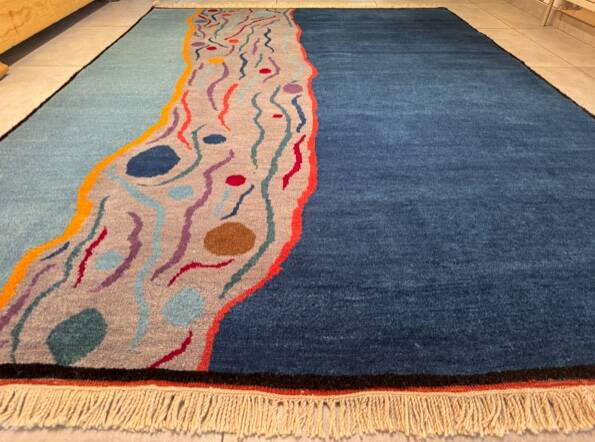 Tapis Népalais Bleu 230x165 cm