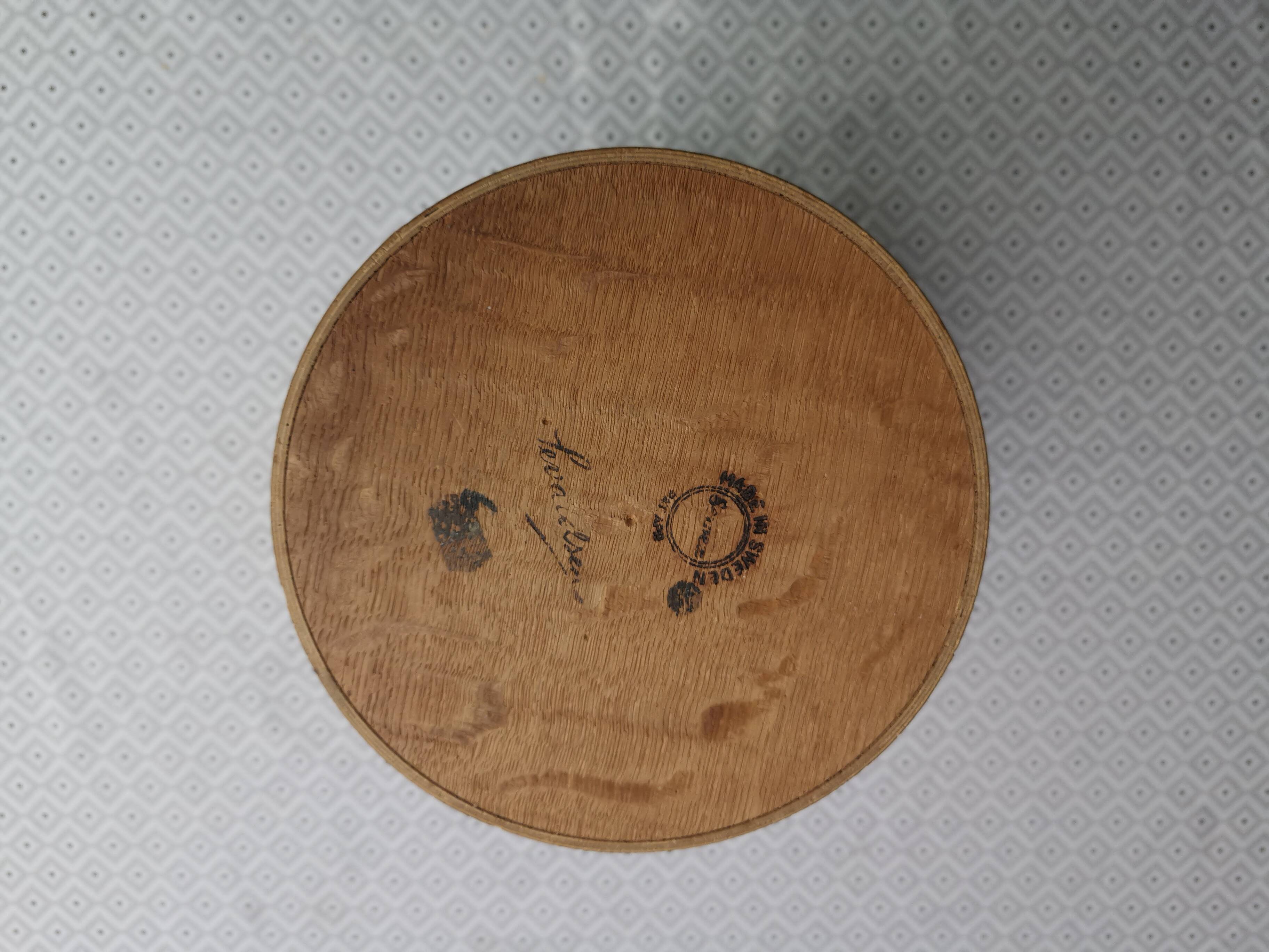 Large teak waste paper basket Martin Aberg for Servex
