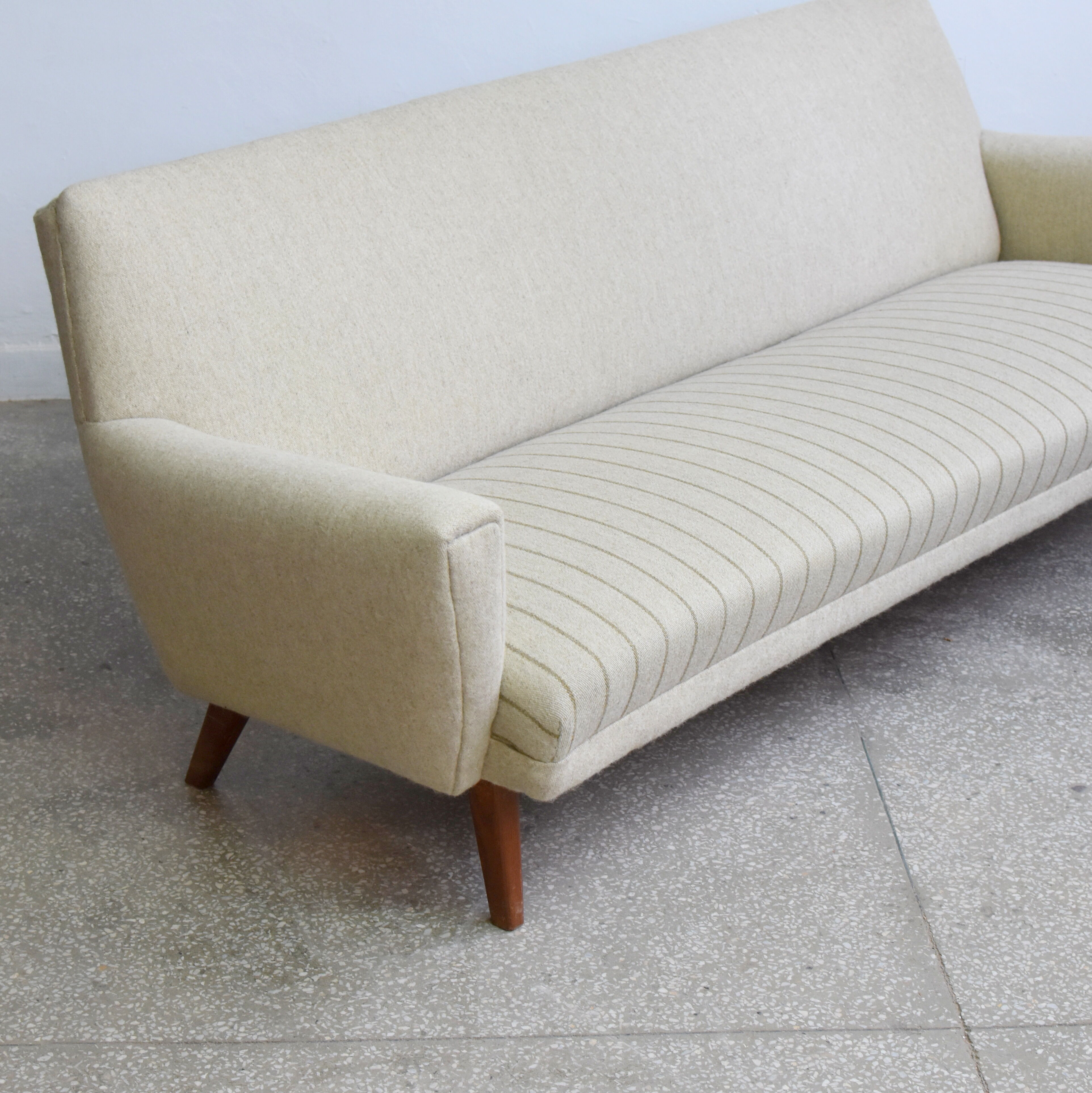 Mid century wool sofa