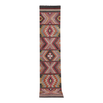 Tapis de couloir turc vintage 78x365 cm
