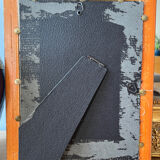 Embroidered peacock frame