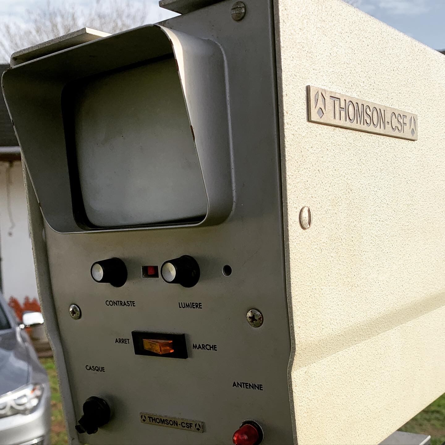 Camera set TV on foot year 60