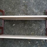 Modular metal wall shelf, vintage 80s