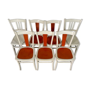 Lot de 7 chaises vintage