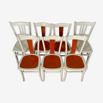 Set of 7 vintage chairs