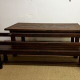Farm table with bench