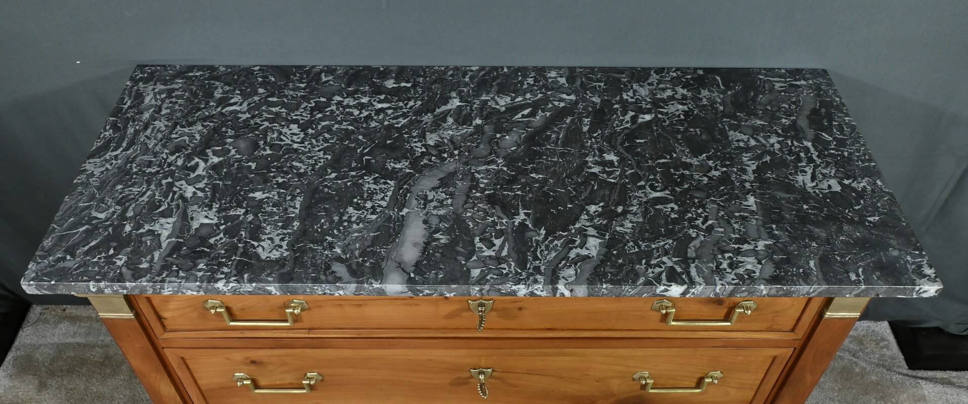 Small Cherrywood Chest of Drawers, Directoire Period – Early 19th Century