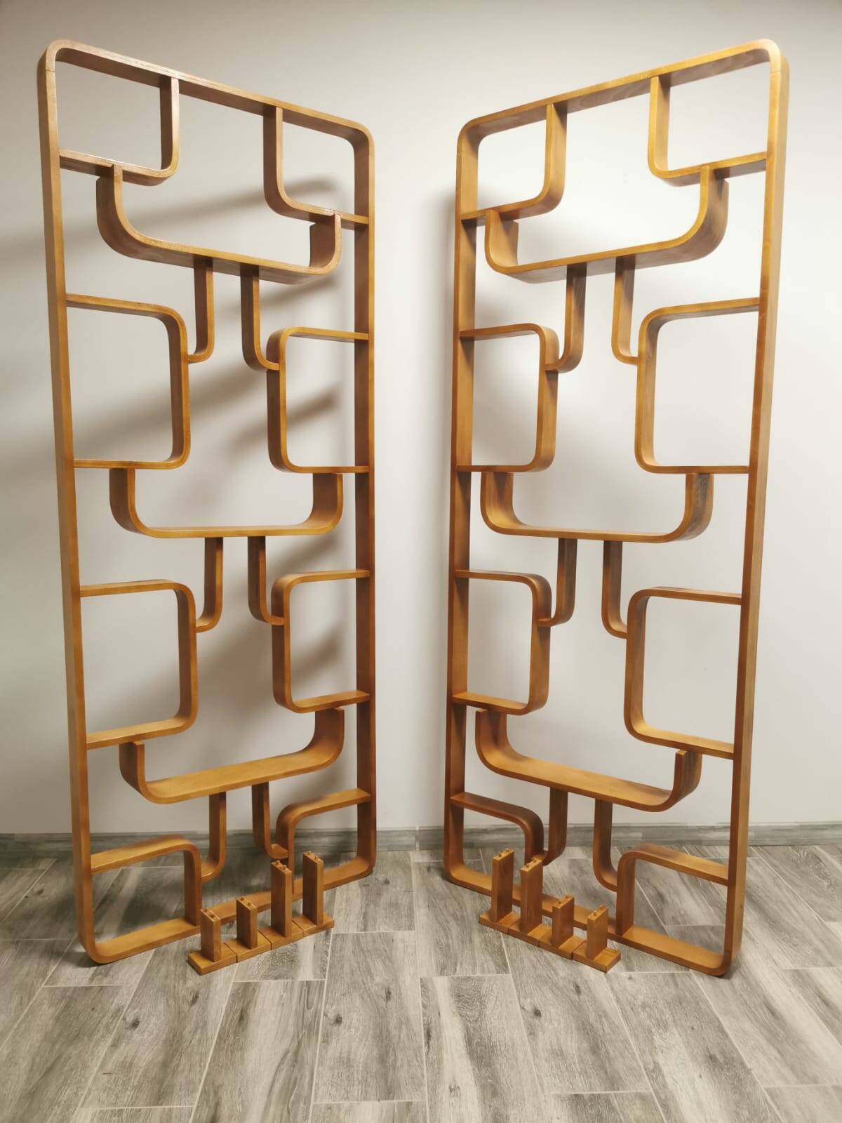 Room Dividers by Ludvik Volak for Drevopodnik Holesov, 1950s, Set of 2