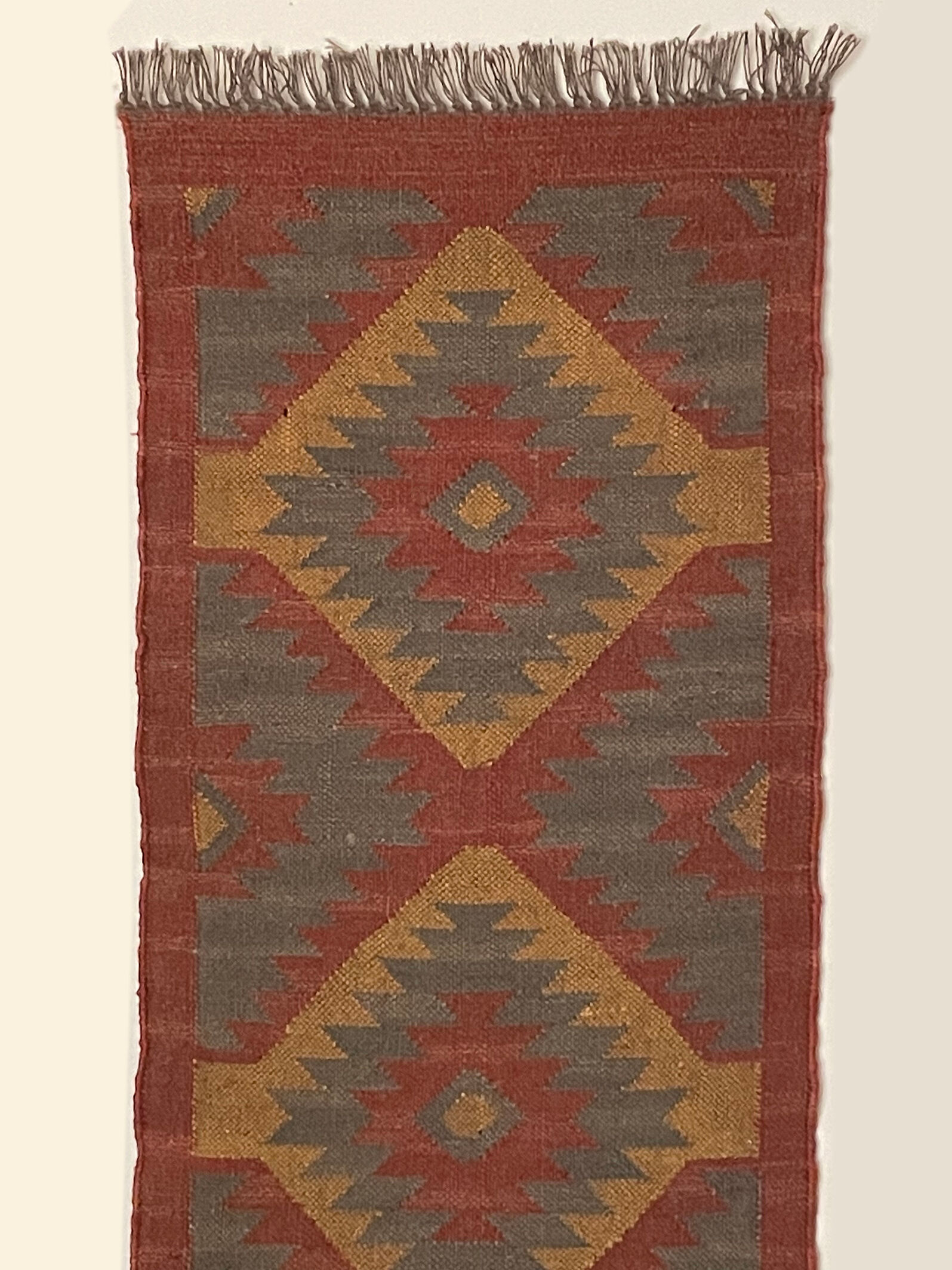 2 x 6 jute handwoven kilim runner dhurrie rug,indian carpet,custom.