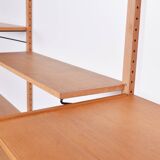Scandinavian oak hanging bookcase - 1970