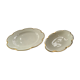 Plate and its golden ravier rim