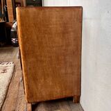 vintage art deco chest of drawers with compass feet