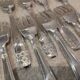 12 silver-plated metal cake forks Liberty Grand Prix