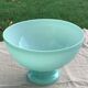 Mint green opaline globe for lamp or vintage kerosene lamp