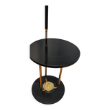 Black and brass floor lamp from the 50s