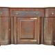 Credenza in mahogany door flame time XIX