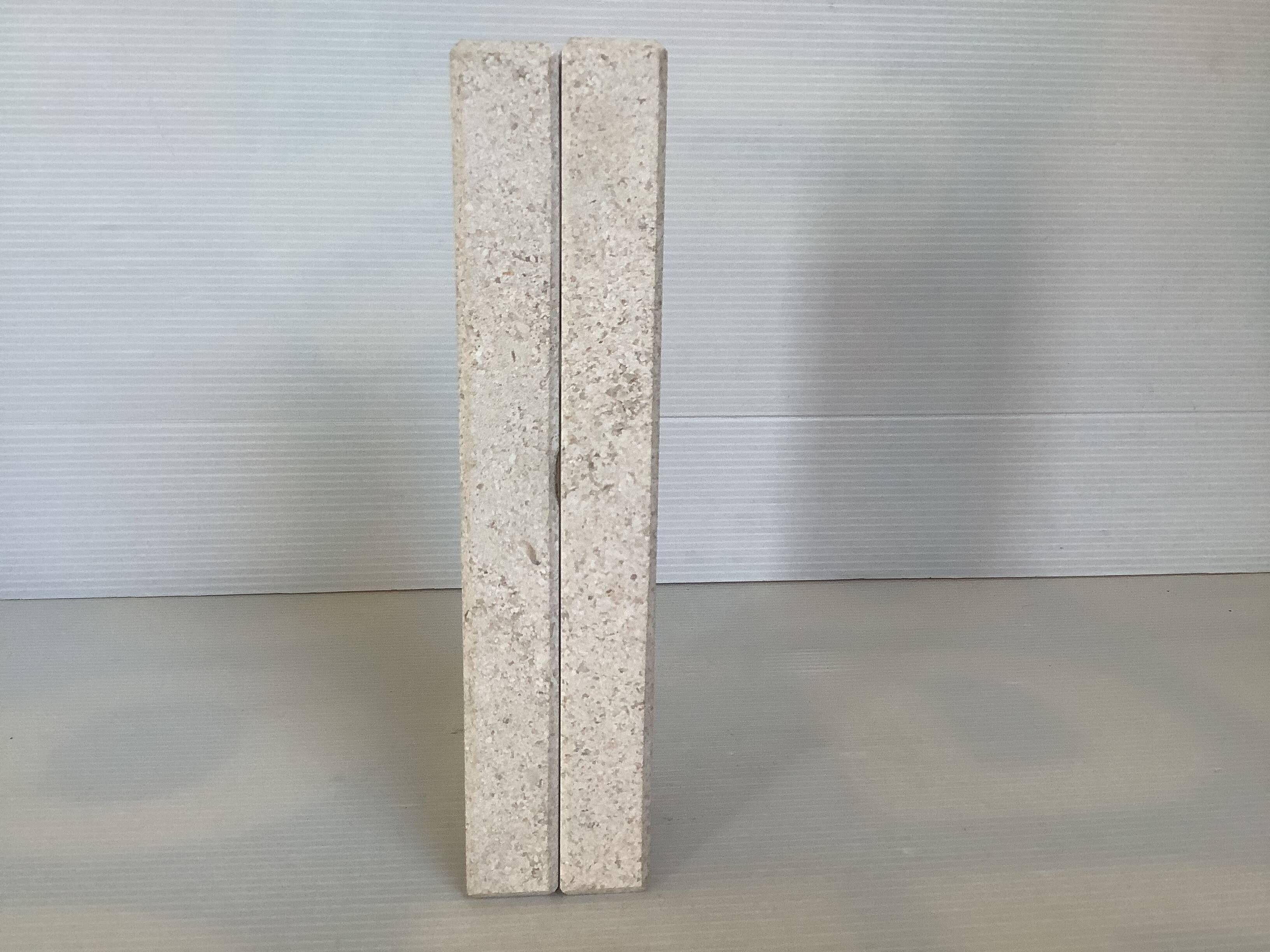 Travertine candle holder