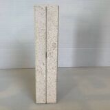 Travertine candle holder