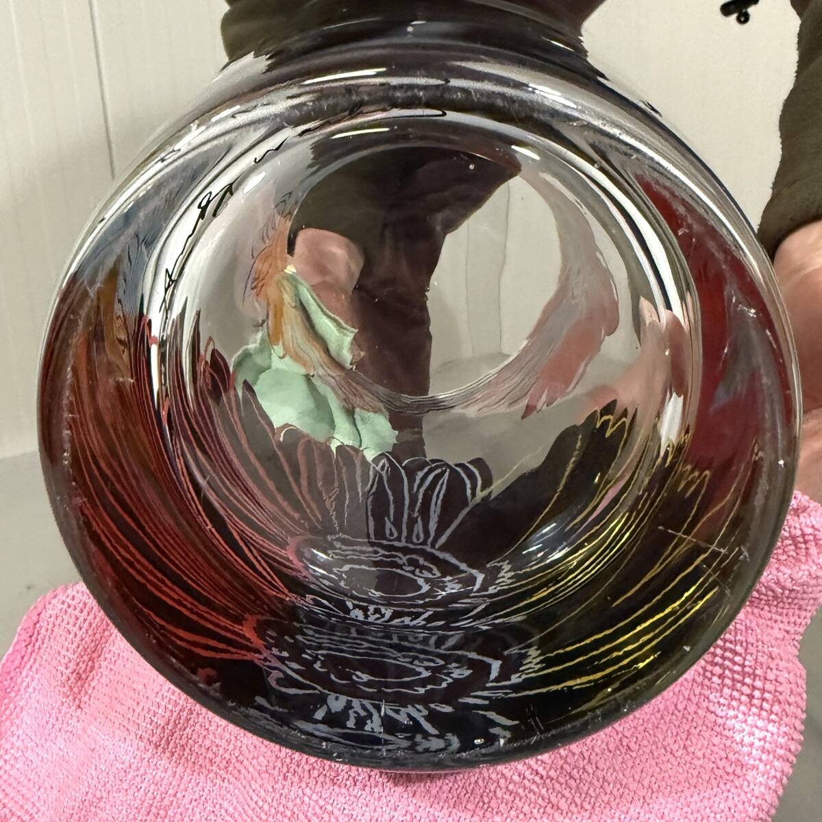 Andy Warhol glass vase Daisies for Rosenthal Germany 1980’s