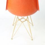 Chaise Coquille Eiffel Orange De Charles Et Ray Eames Pour Herman Miller, 1960s