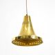 60s Hans-Agne Jakobsson brass pendant lamp Model T 598, by Markaryd Sweden