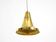 60s Hans-Agne Jakobsson brass pendant lamp Model T 598, by Markaryd Sweden