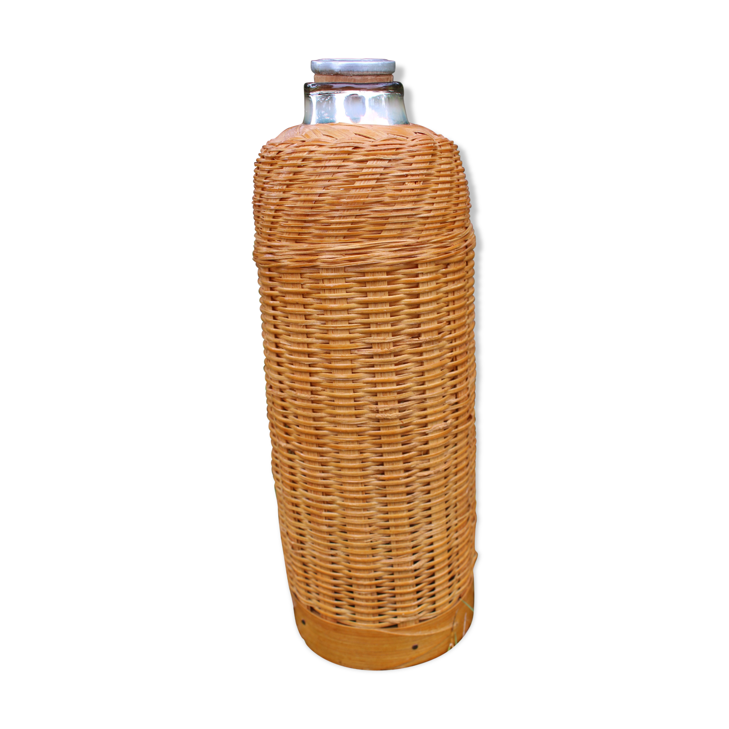 Bamboo insulated bottle