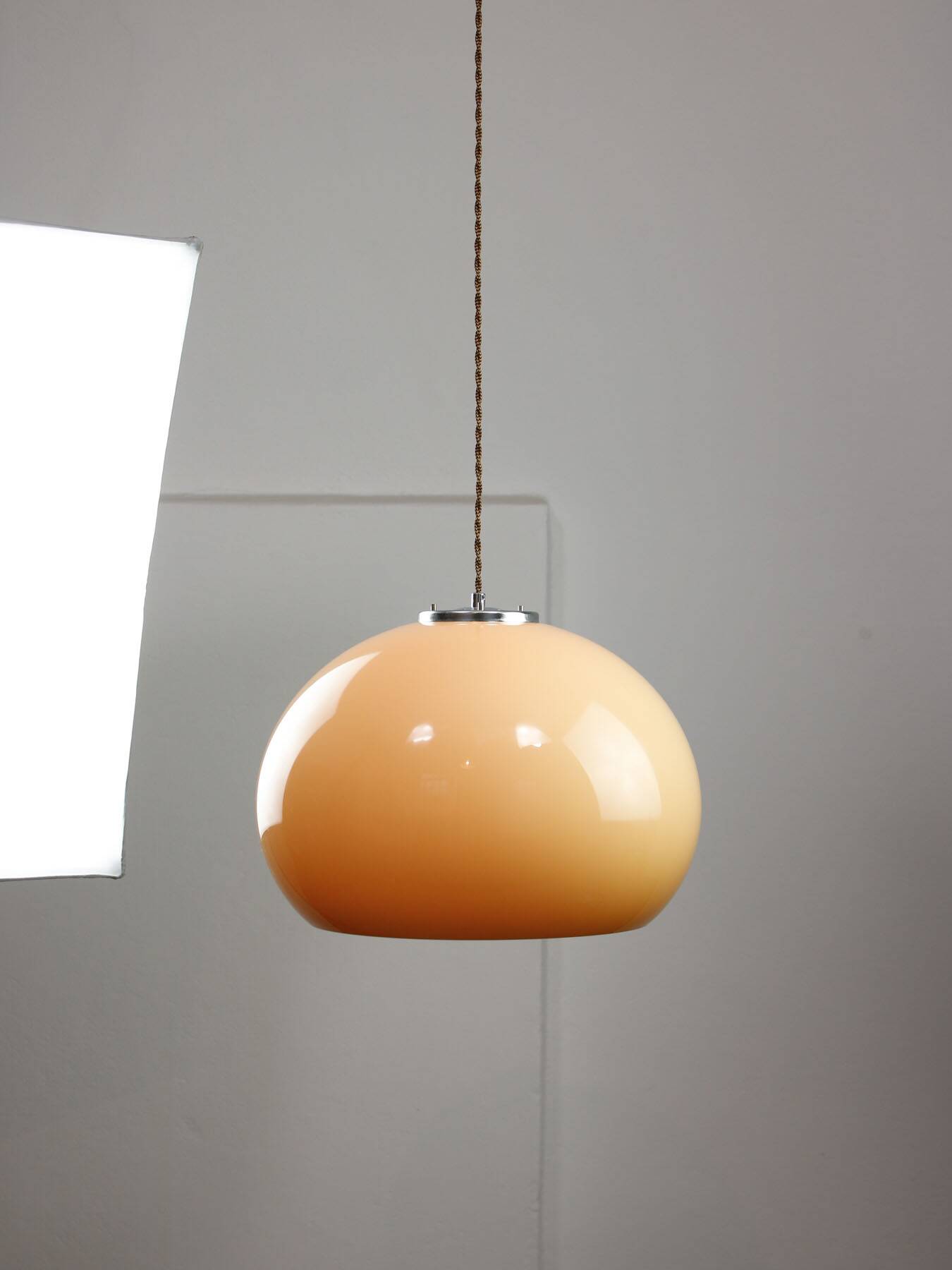 Space Age Brown Jolly Pendant Lamp from Guzzini, 1960s