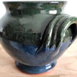 Glazed terracotta vase