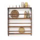 Antique Rustic Farmhouse Folk Art Kitchen Plate Rack / Schelves