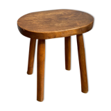 Solid wooden tabouret