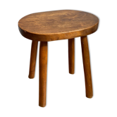 Solid wooden tabouret