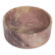 Cylindrical bowl in pink marble