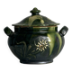 Pot à condiment en céramique verte