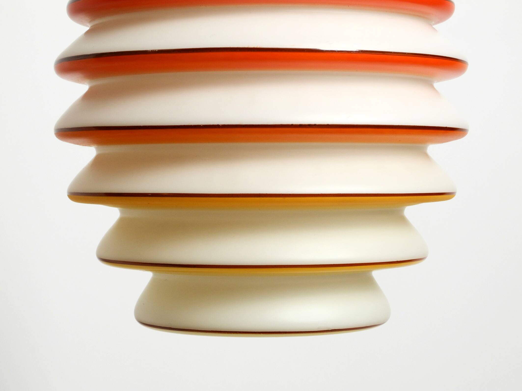 Beautiful rare original glass ceiling lamp from the 1930s