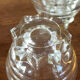 Verres en verre vintage avec bord doré, ensemble de 6
