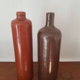 Set of 2 stoneware bottles