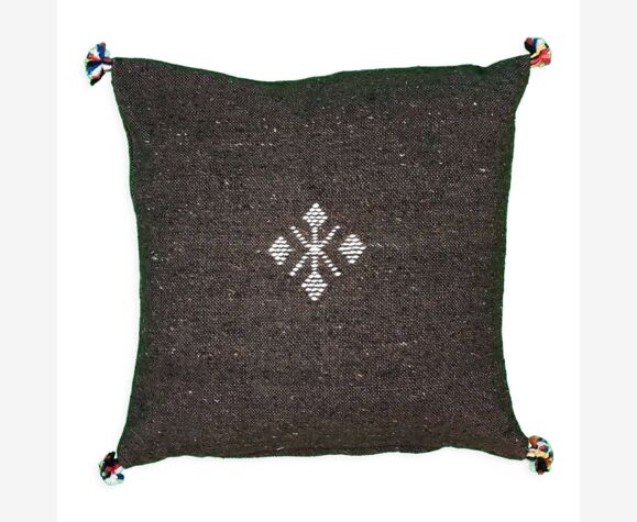 Coussin berbère chocolat simple