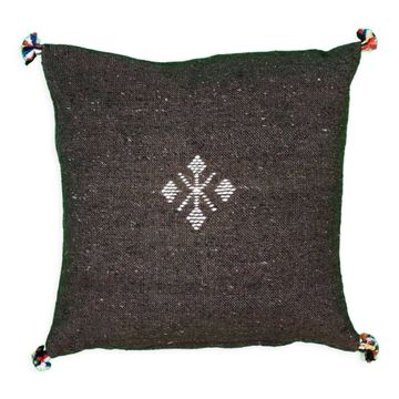 Simple chocolate Berber cushion