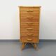 Commode chiffonnier vintage en rotin des années 70