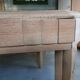 Renovated Art Deco dining table with extension.