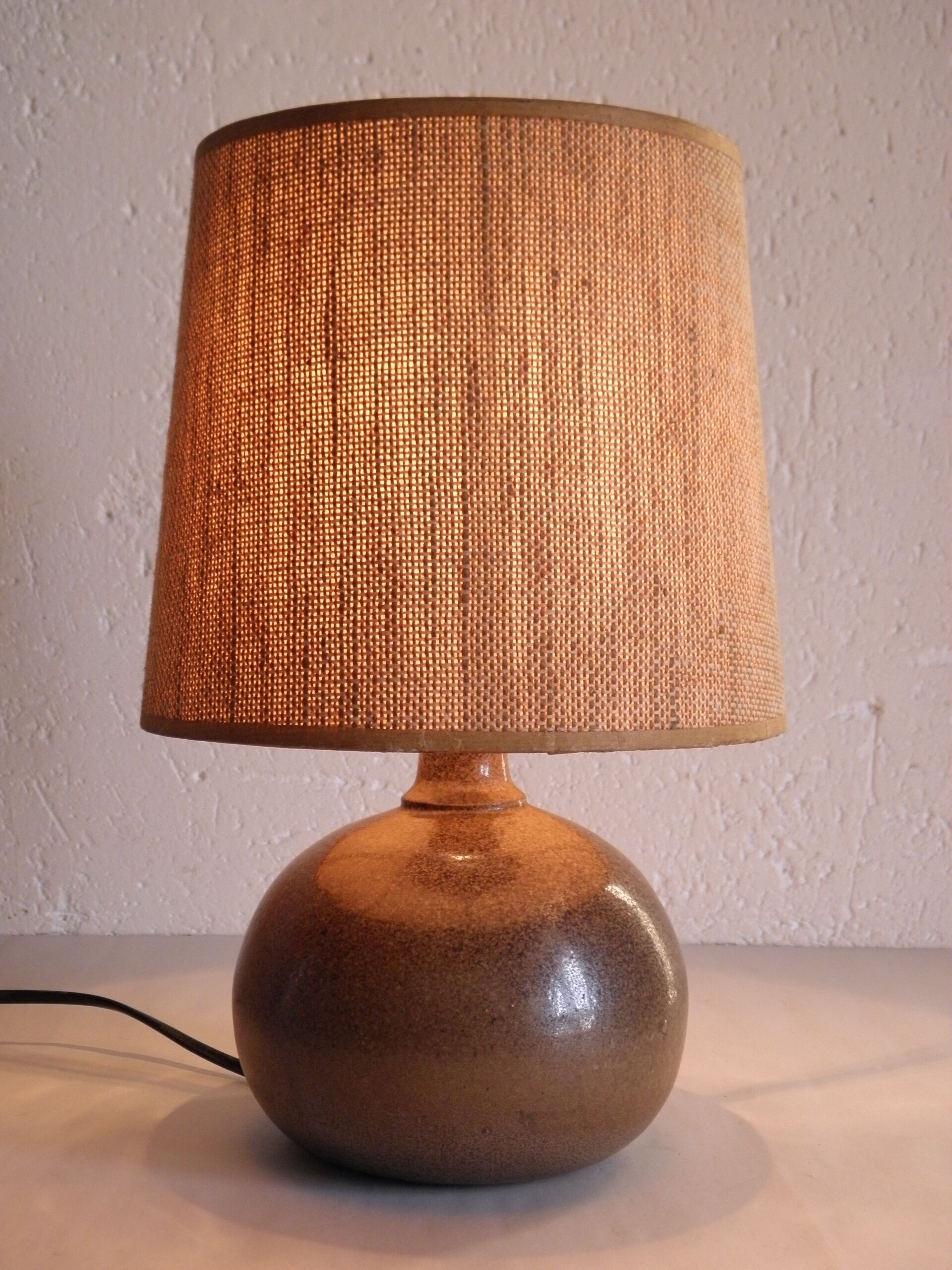 Stoneware lamp 70s