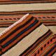 Red & Beige Striped Accent Vintage Kilim Rug, 64x104Cm