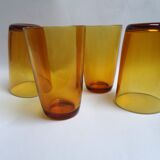 4 Vereco amber glasses