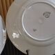 4 white earthenware dinner plates by k&g Lunéville blue blida model